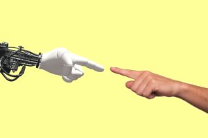 technology, robot, human, hand, pointing, machine, science, cyborg, artificial, future, robotic, bionic, cyber, android, creation of adam, yellow technology, yellow science, yellow robot, yellow future, yellow human, robot, robot, robot, robot, robot, cyborg, future